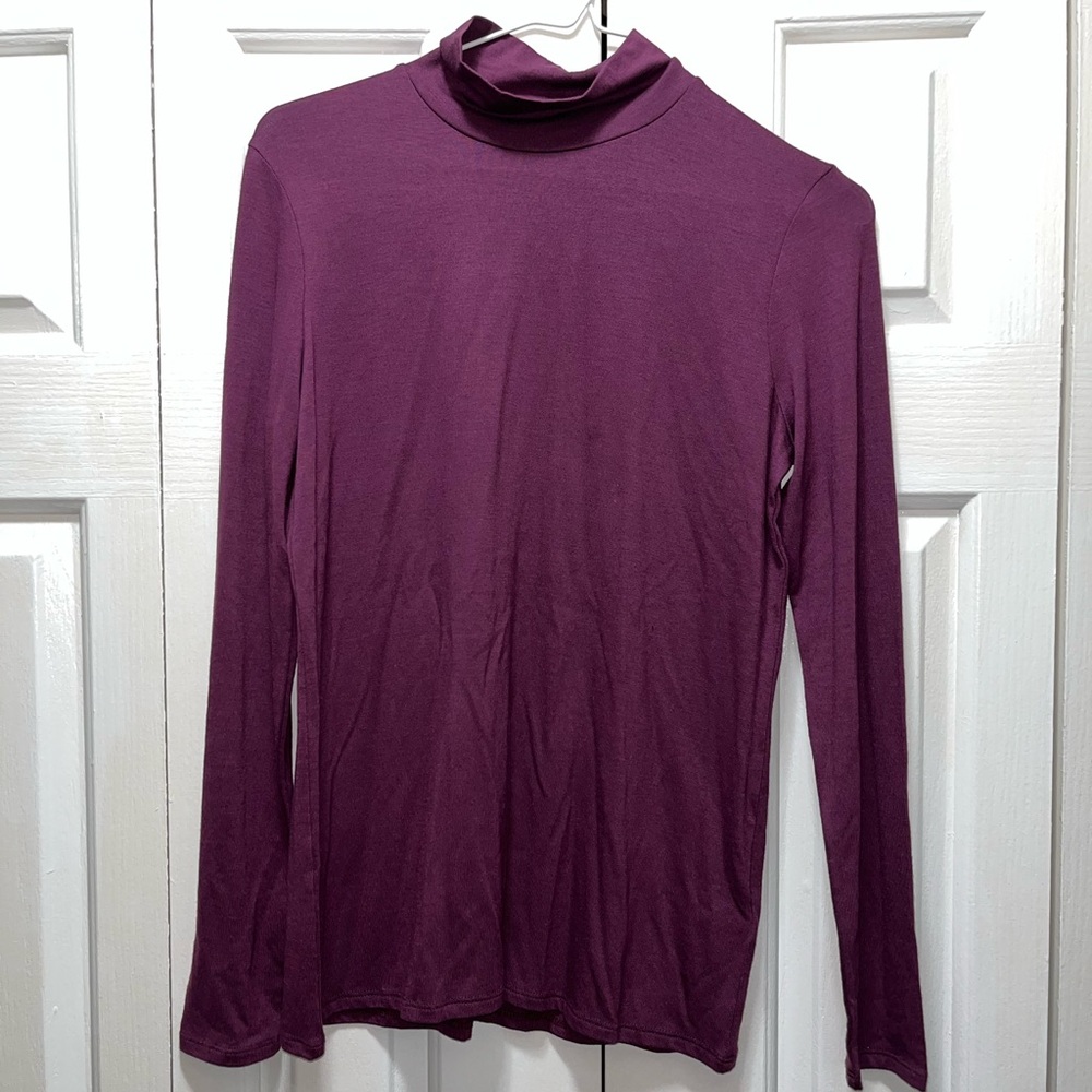 Banana Republic Purple Mock Turtle Neck - size small